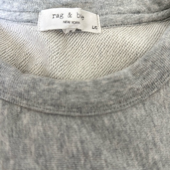 Rag & Bone Jean gray sweatshirt with terry (non fleece) interior. Washed‎ once. - Picture 2 of 4